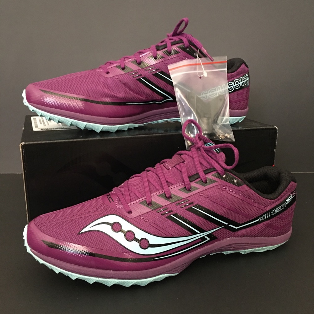 Saucony Kilkenny XC7 Spike Cross Country Track Shoes Purple Blue Women's